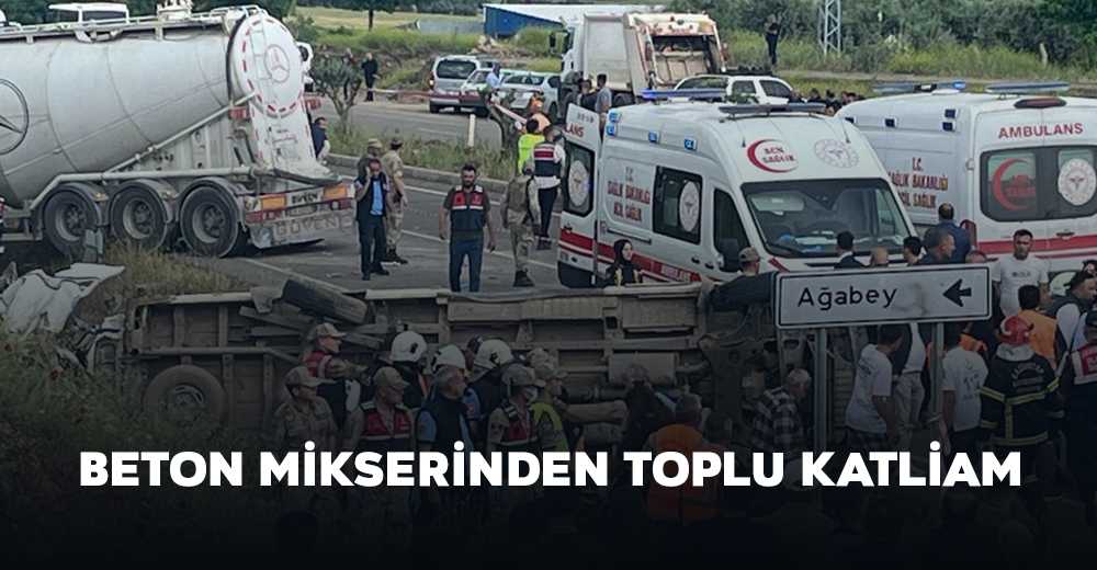 Beton Mikserinden toplu katliam
