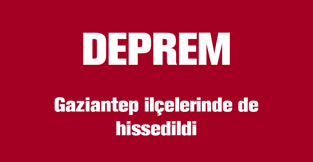 Deprem ilçelerde de hissedildi